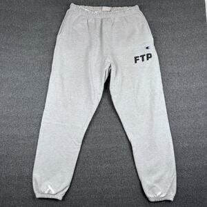 FTP Champion Jogger Sweatpants Mens Large Gray Streetwear Rap Underground Zac